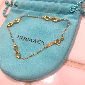 Tiffany & co gold infinity bracelet